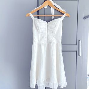 GUESS White Fit and Flare Dress